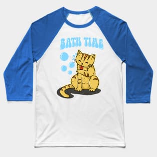 Bathing Cat Baseball T-Shirt